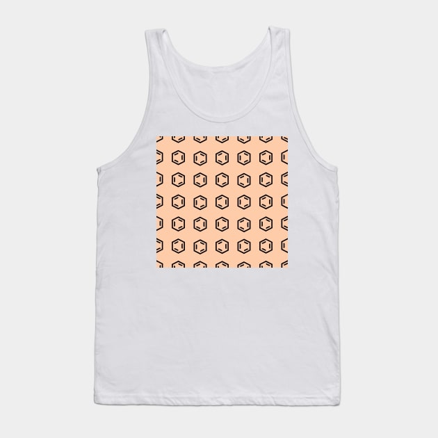 Benzene Ring Chemistry Pattern Tank Top by mwcannon